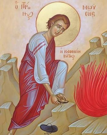 Orthodox icon of Holy Prophet Moses