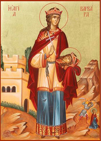 Orthodox icon of Holy Great Martyr Barbara