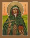 Orthodox icon of saint-brigid-of-kildare