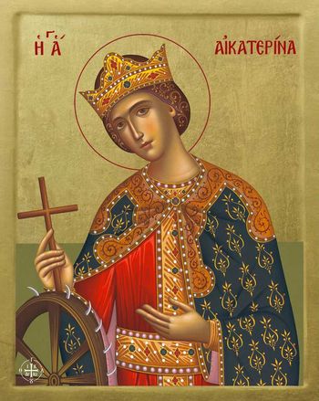 Orthodox icon of Holy Great Martyr Catherine of Alexandria