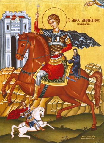 Orthodox icon of Holy Great Martyr Demetrios of Thessaloniki