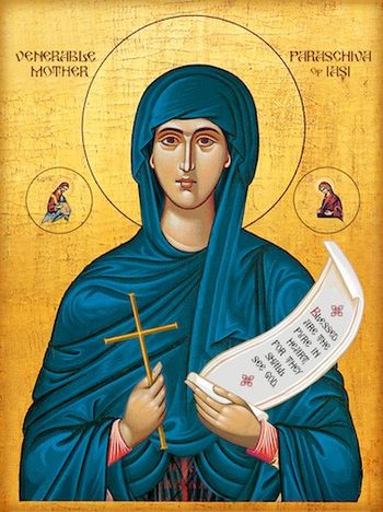 Orthodox icon of Venerable Mother Paraschiva of Serbia