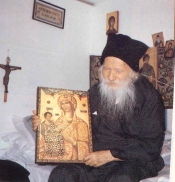 Orthodox icon of Saint Porphyrios of Kavsokalyvia
