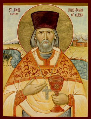 Orthodox icon of Saint Jacob Netsvetov of Alaska