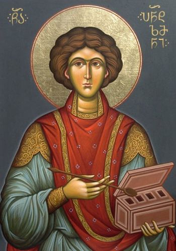 Orthodox icon of Saint Panteleimon the Great Martyr and Unmercenary