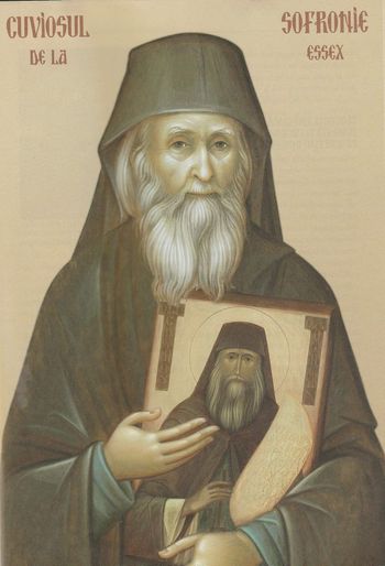 Orthodox icon of Saint Sophrony of Essex